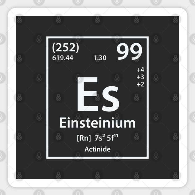 Einsteinium Element Sticker by cerebrands